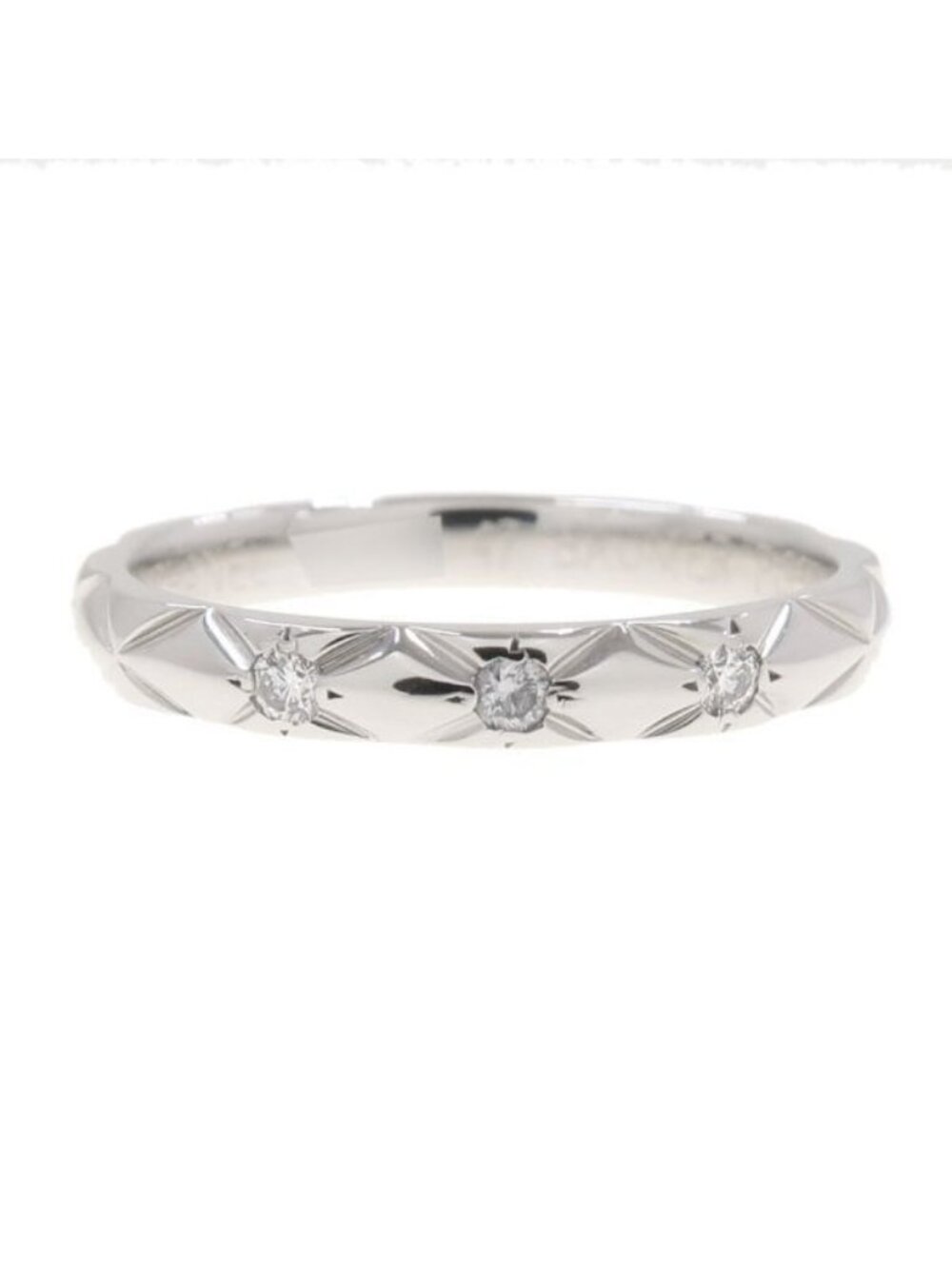 Chanel Quilted Ring Diamond